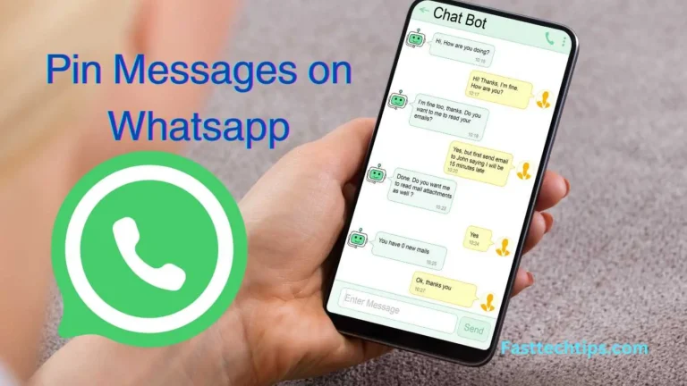 How to Pin Messages on Whatsapp